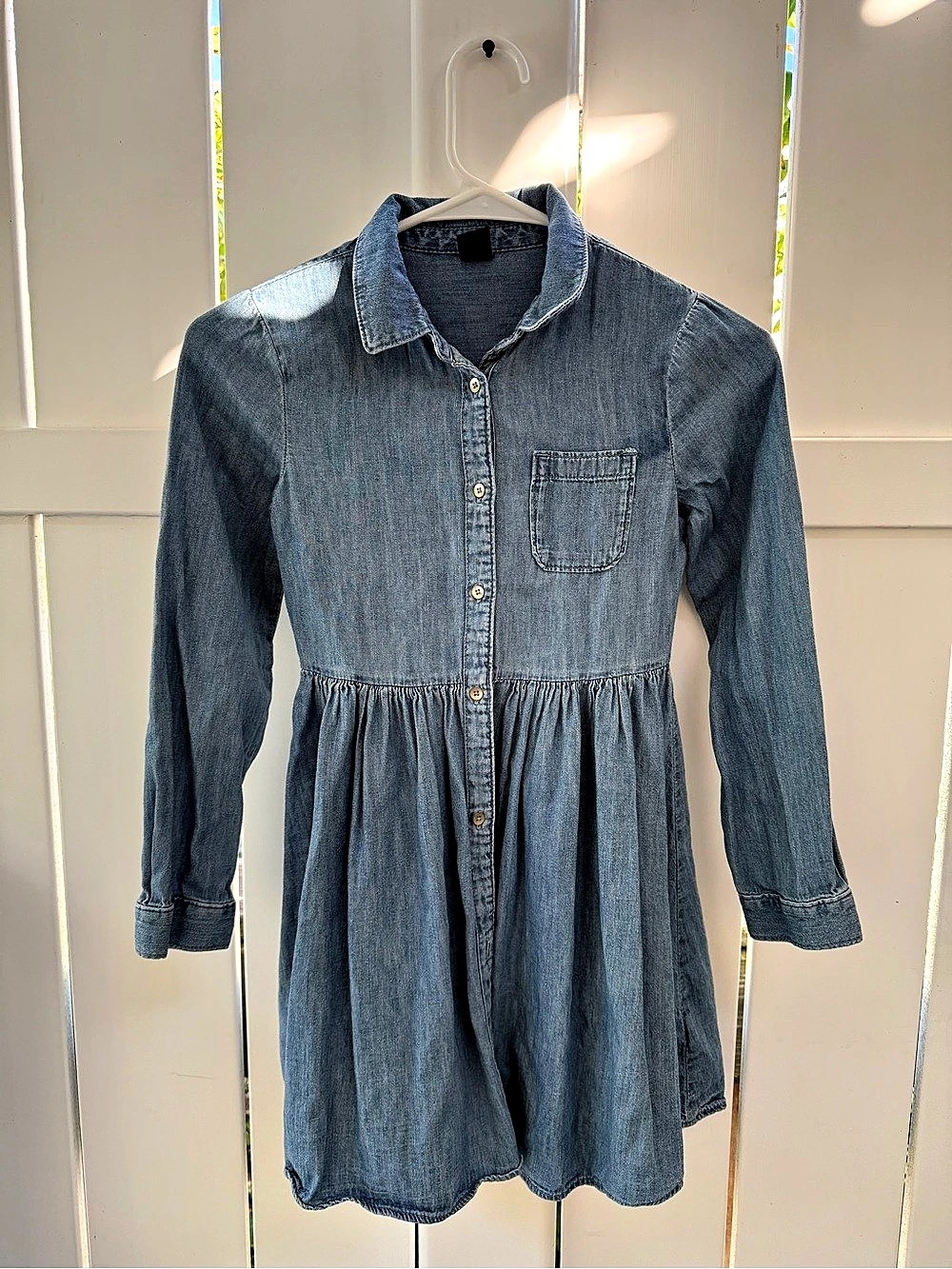 Gap Denim Girl's Shirt Dress Size Medium Like New